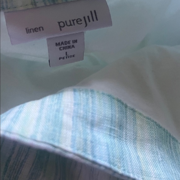 Linen Sleeveless Blue Dress - Picture 7 of 7